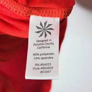 Athleta Tops Athleta Womens 23 96490506 Cherry Red Zip Front